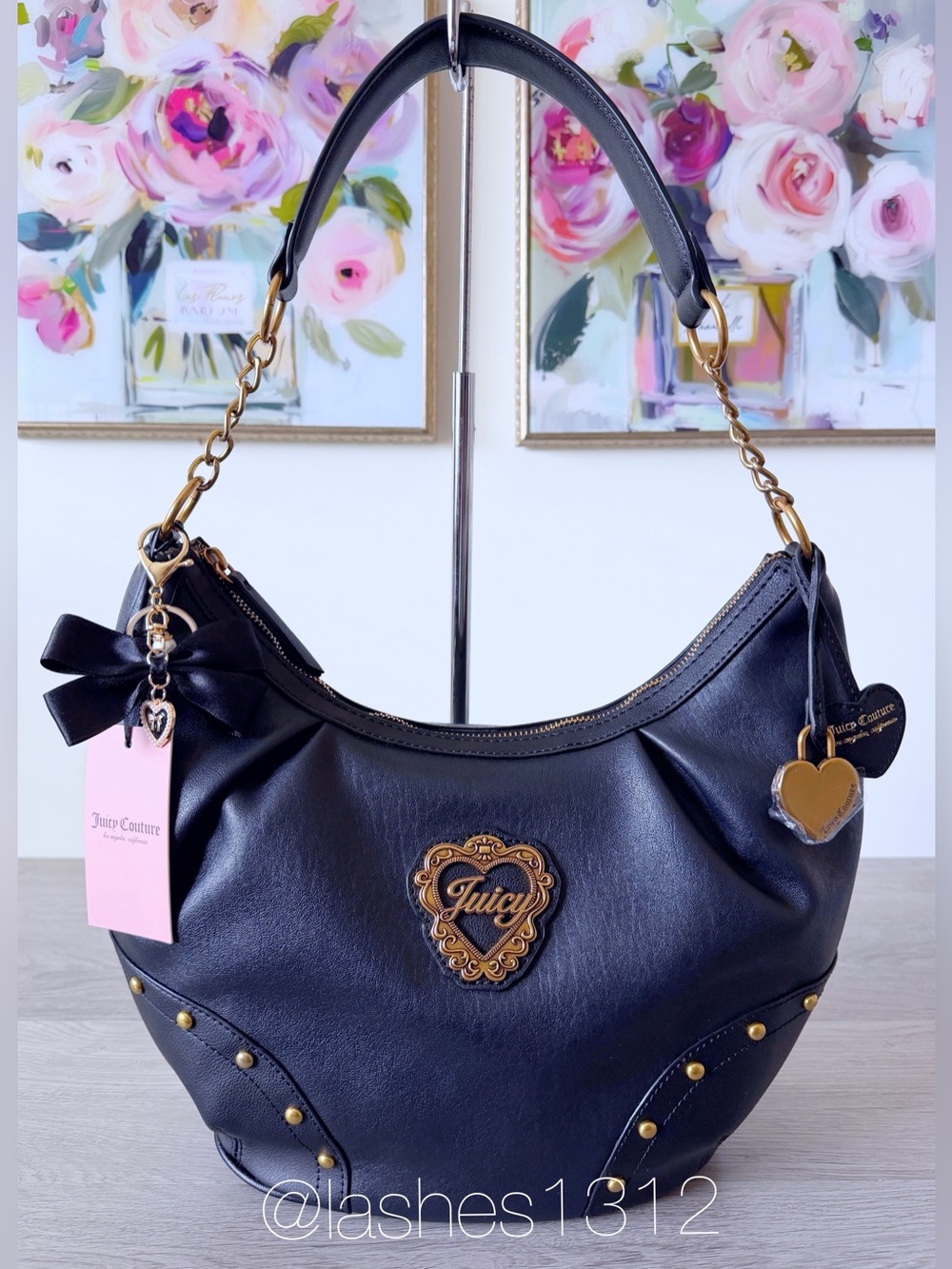 JUICY COUTURE Bag In Her Juicy Era Hobo - Black